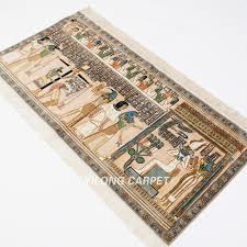 egyptian culture handmade silk rug
