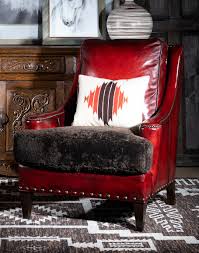 red rock leather chair american made