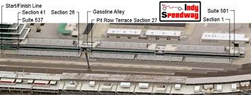 Pit Row Terrace Seating Chart Indy Speedway