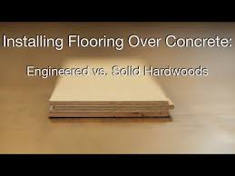 hardwood floors over concrete you