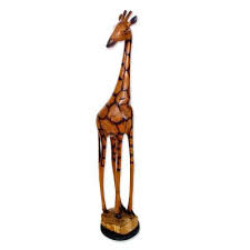 Giraffe Olivewood Sculpture Handmade In