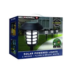 Bell Howell Smart Solar Pathway Lights 2 In 1 Xl Bright White Flickering Flame