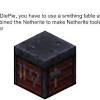 To obtain any netherite tool or armor piece, you'll need a diamond variant of the item, and one netherite ingot. 1