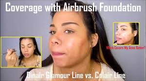 acne coverage with airbrush makeup