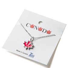necklace canadian maple leaf