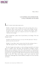 pdf laughter and literature a play theory of humor pdf laughter and literature a play theory of humor