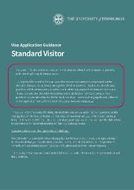 applying for a standard visitor visa or