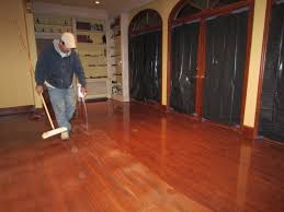 hardwood floor refinishing project how