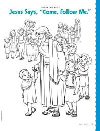 Introduction to come, follow me for primary. Coloring Page