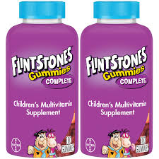 Fda does not require food labels to list vitamin e content unless vitamin e has been added to the food. 2 Pack Flintstones Gummies Complete Children S Multivitamins Kids Vitamin Supplement With Vitamins C D E B6 And B12 180 Count Walmart Com Walmart Com