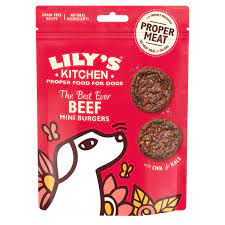 beef mini burgers dog treats