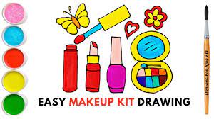 easy makeup kit drawing