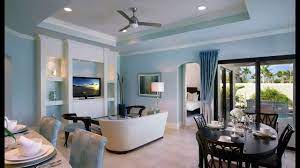 light blue walls rendering living room