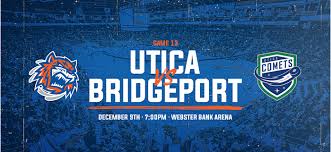 Sound Tigers Vs Utica Comets Webster Bank Arena