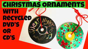 christmas ornaments with recycled cd s