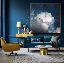Navy Blue Cloud Painting Galaxy