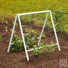 Whether you need more space to grow, one of your plants requires support, or you just want to add depth and dimension to your garden adding garden trellises to create a vertical garden is the way to go. Vegetable Trellis Better Homes Gardens