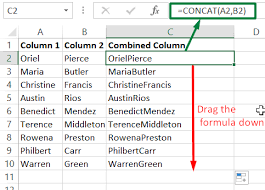 How To Combine Two Columns In Excel 2