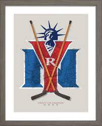 New York Rangers Inspired Hockey Art