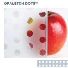 Opaletch Dots Acid Etched Glass