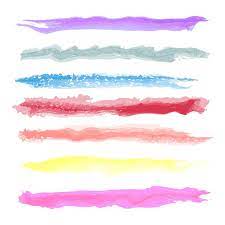 Various Strokes Of Color Paint