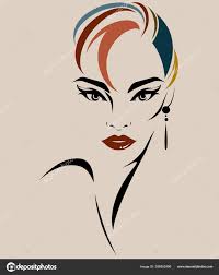 beautiful women logo women face makeup