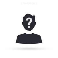 mystery person vector art icons and