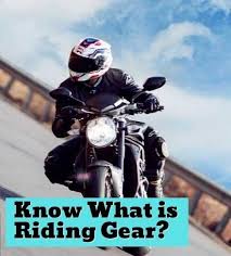 what is motorcycle riding gear explained