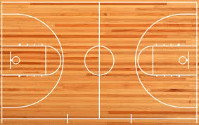 basketball court floor plan on parquet