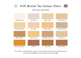 H M British Tea Colour Chart Yorkshire Tea Perfect Cup