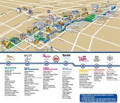 las vegas strip hotels and s map