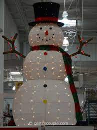 60 Inch Lighted Snowman Costco