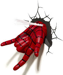 3d Marvel Spiderman Hand Wall Light In