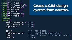 create a css design system from scratch