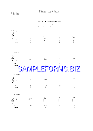 Violin Fingering Chart Pdf Free 2 Pages