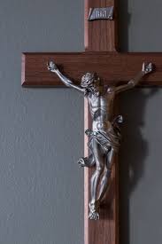 16 Large Wall Crucifix With Stainless