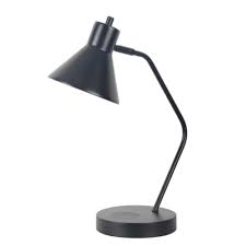 hampton bay 19 in black desk task lamp