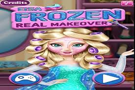 elsa frozen makeover make up games