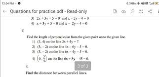 Find The Length Of Perpendicular From
