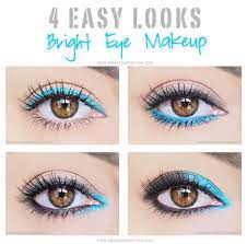 eye makeup looks using bright colors