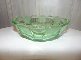 Vintage Art Deco Uranium Glass Bowl