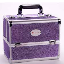sparkly purple makeup case tackle or