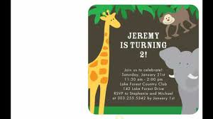 Cheerful Jungle Birthday Party Invitations Your Kids Will Surely