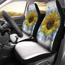 Sunflower Car Seat Covers Set Of 2