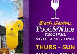 food wine festival at busch gardens