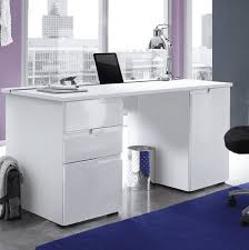 New york modern reception desk in white gloss. Santino Large White Gloss Computer Desk S15 2617