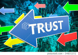trust text concept stock ilration