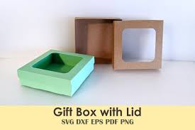 gift box template for cutting machines