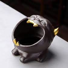 Amazon.com: POIUYTREWQ Ceramic Purple Sand Animal Ashtray Can Be Used As A  Gift, The Trendy Ashtray in The Living Room and Office. Suitable for  Bedroom, Living Room, Tea Table, outd (Color :