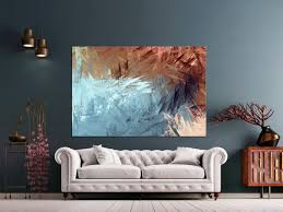 Blue And Brown Abstract Wall Art Extra